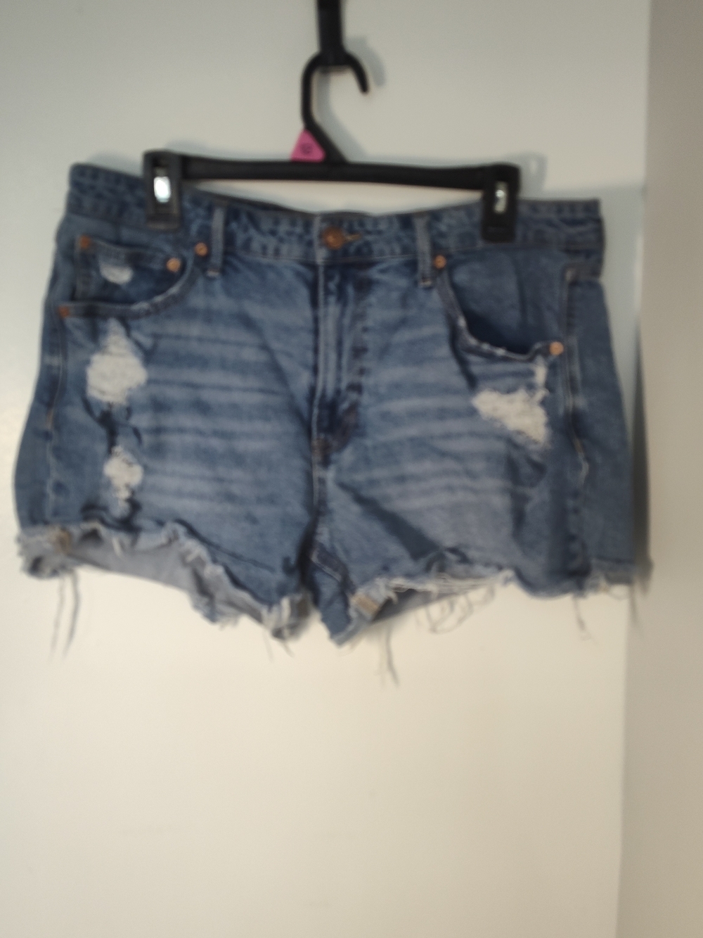 No Boundaries Light Blue Distressed Jean Shorts #705